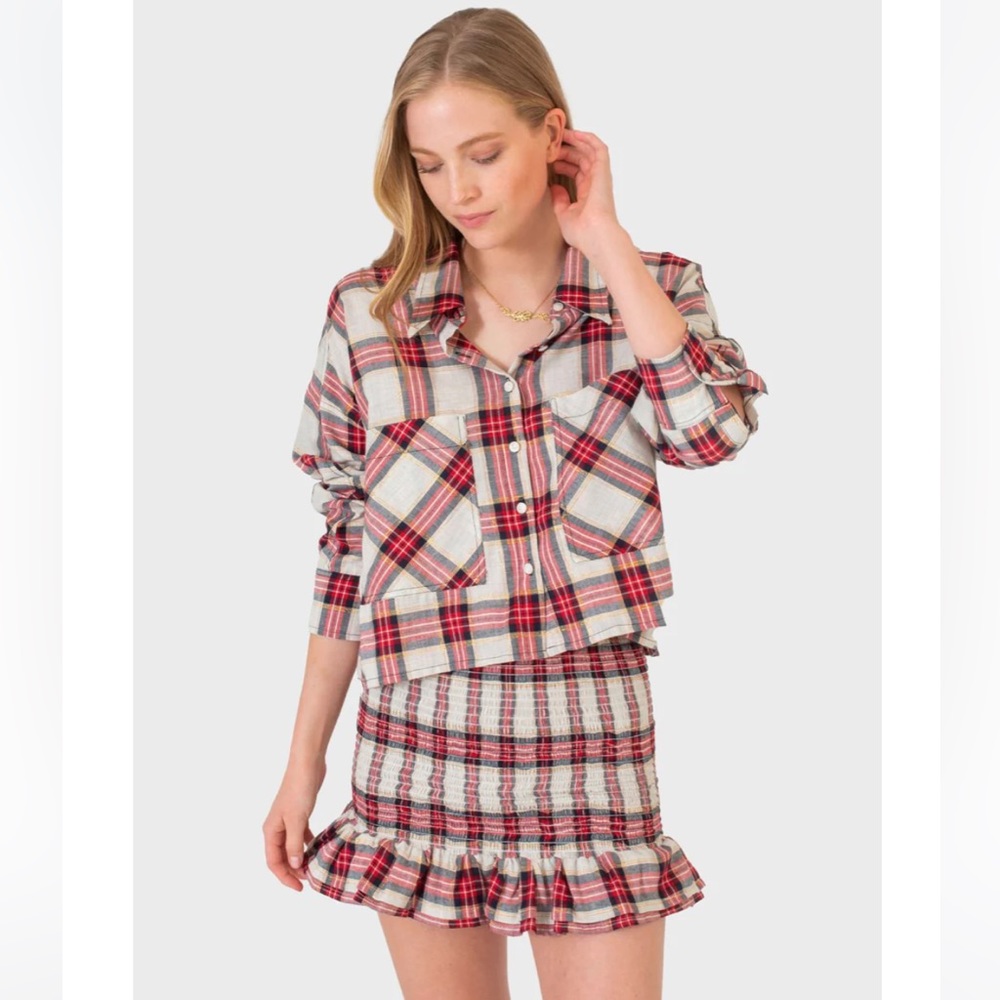 KOCH Nicole Mini Skirt in Tartan Plaid - Picture 2 of 4